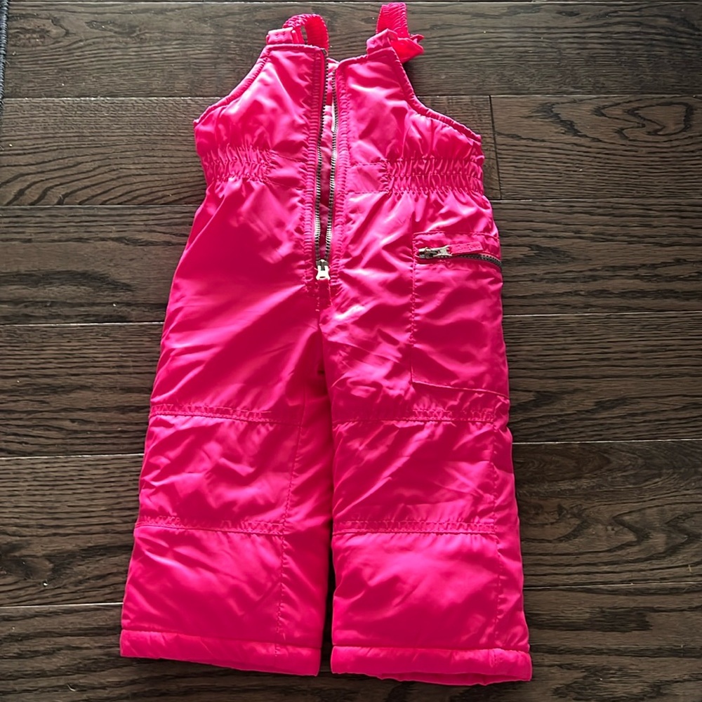 Carter's Bright Hot Pink Girls Snow Bib Pants